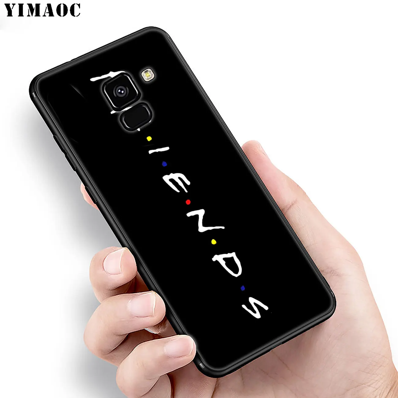 Мягкий силиконовый чехол для Samsung Galaxy A6 Plus A9 A8 A7 2018 A3 A5 2016 2017 черный Note 9 8 | Мобильные