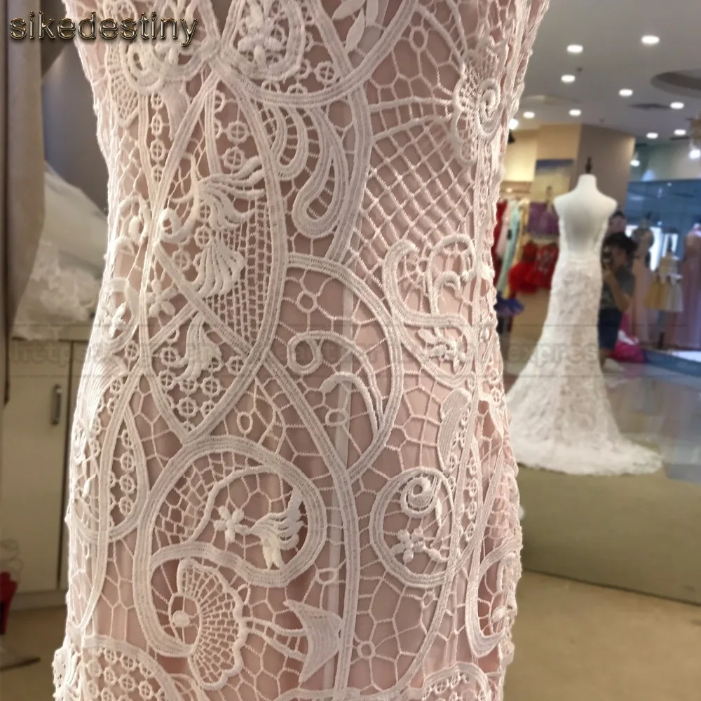 Sikedestiny бретельках Свадебные платья Русалочки новая мода высокое качество