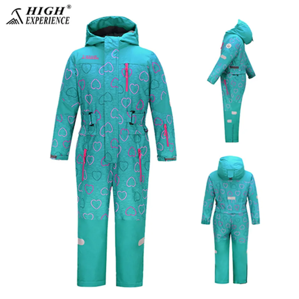 Коллекция года, зимний костюм для детей, цельный лыжный костюм лыжный комбинезон для мальчиков, боди, лыжная одежда combinaison de ski enfant, теплый
