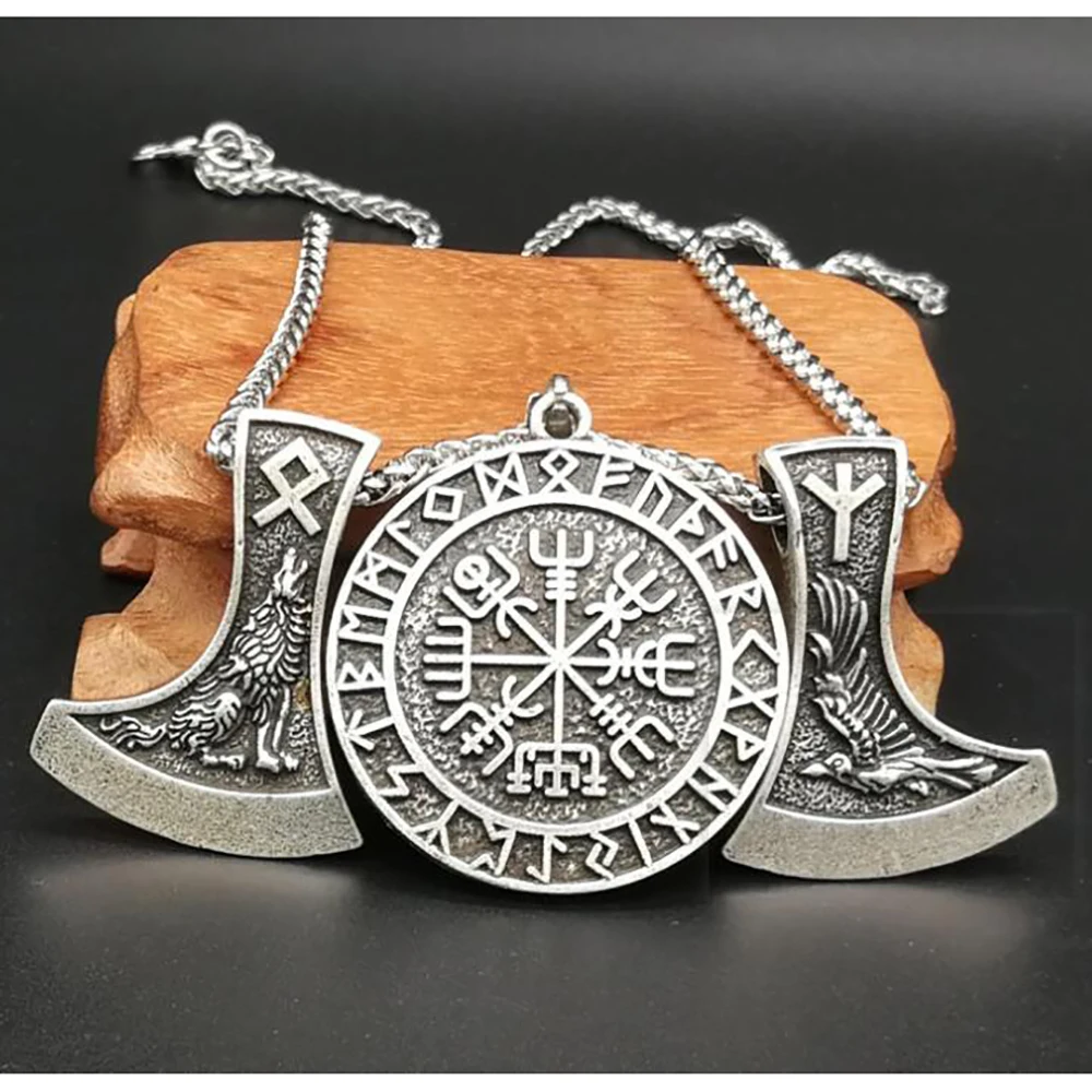 Скандинавский символ талисман мужской кулон в ретро стиле скандинавский Викинг