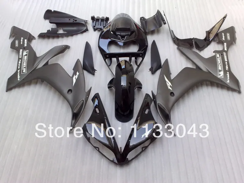 

Injection mold Black fairing parts for Yamaha YZF R1 04 05 06 YZF-R1 YZF1000 YZF R1 2004 2005 2006 fairing kits #172661
