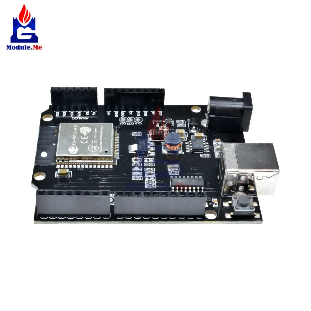 WeMos D1 R32 мини ESP32 WI-FI Беспроводной Bluetooth CH340 макетная плата для Arduino UNO R3 WeMos TTGO с Тип usb B DC5-12 V