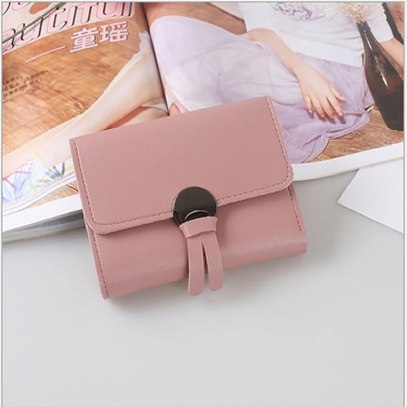 2019 Fashion Women Short Purses Vintage PU Leather Lady Clutch Wallet Small Tassel Female | Багаж и сумки
