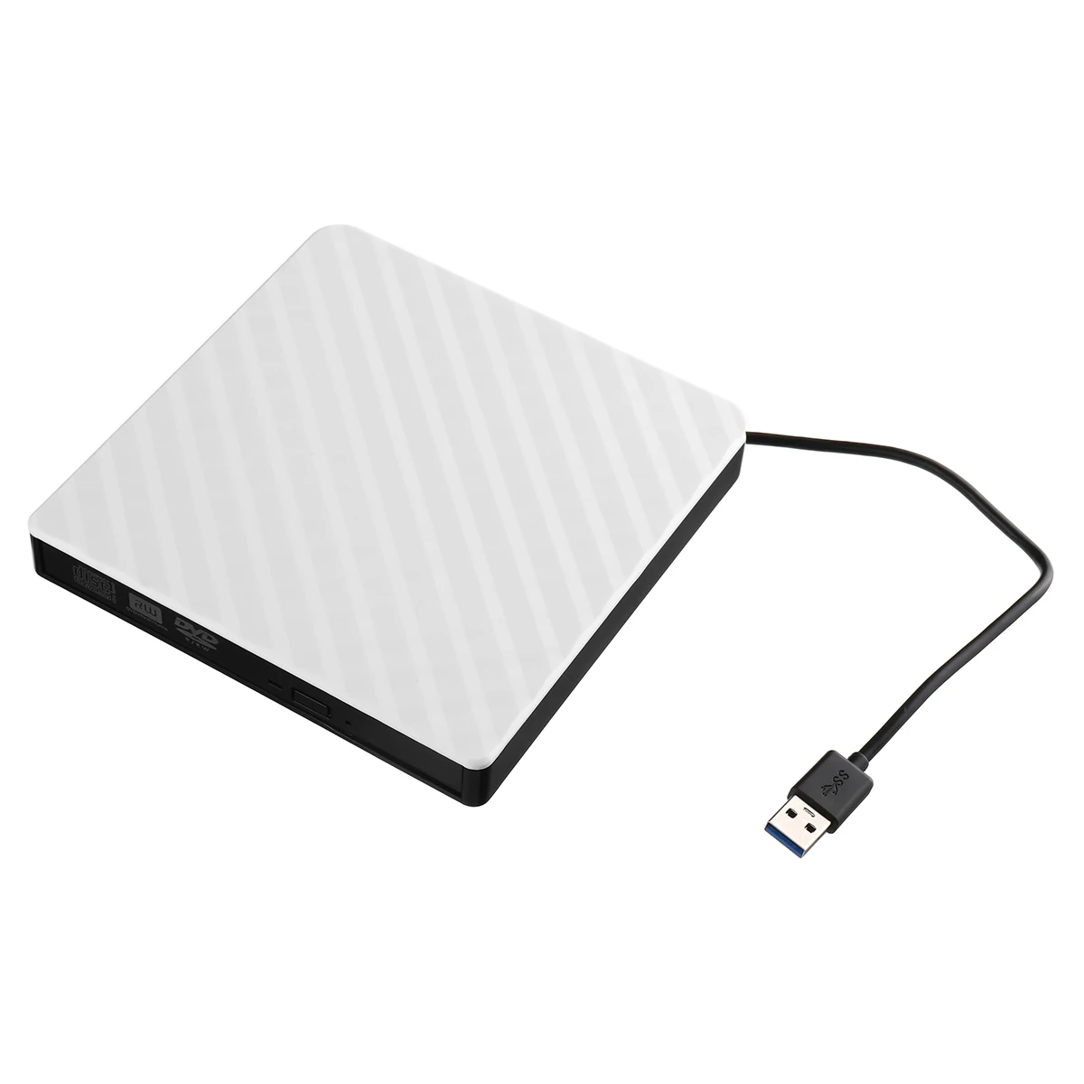 Стиль Белый Внешний USB3.0 DVD RW CD писатель Тонкий привод горелки ридер плеер лоток тип для ПК ноутбука