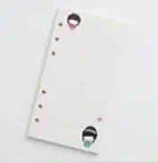 03 А6 вкладыш 6 отверстий внутренний основной цвет мультфильм рука книга день план заметки в этом месяце план Блокнот внутри страницы 8 стилей блокноты - Цвет: 03