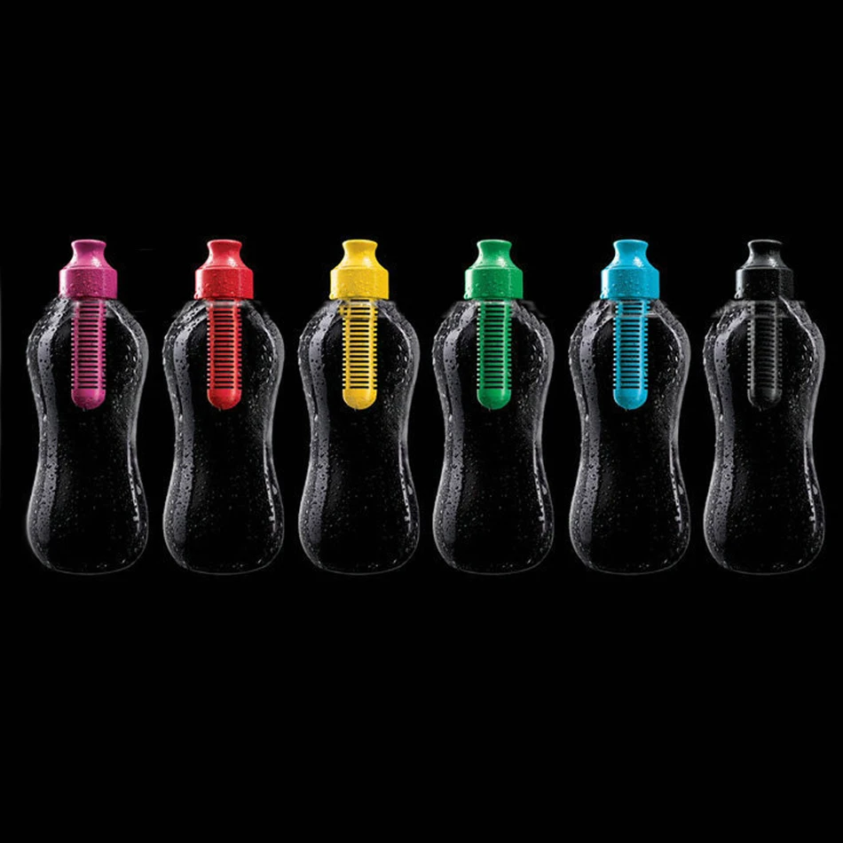 6 цветов 550 мл бутылка с фильтром для воды активного отдыха пешего туризма