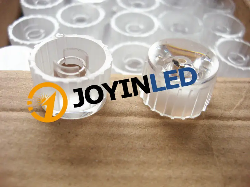 

100pcs/lot light transmittance 92% diameter 20mm waterproof PMMA led lens 30/45/60 degree optical lens with holder