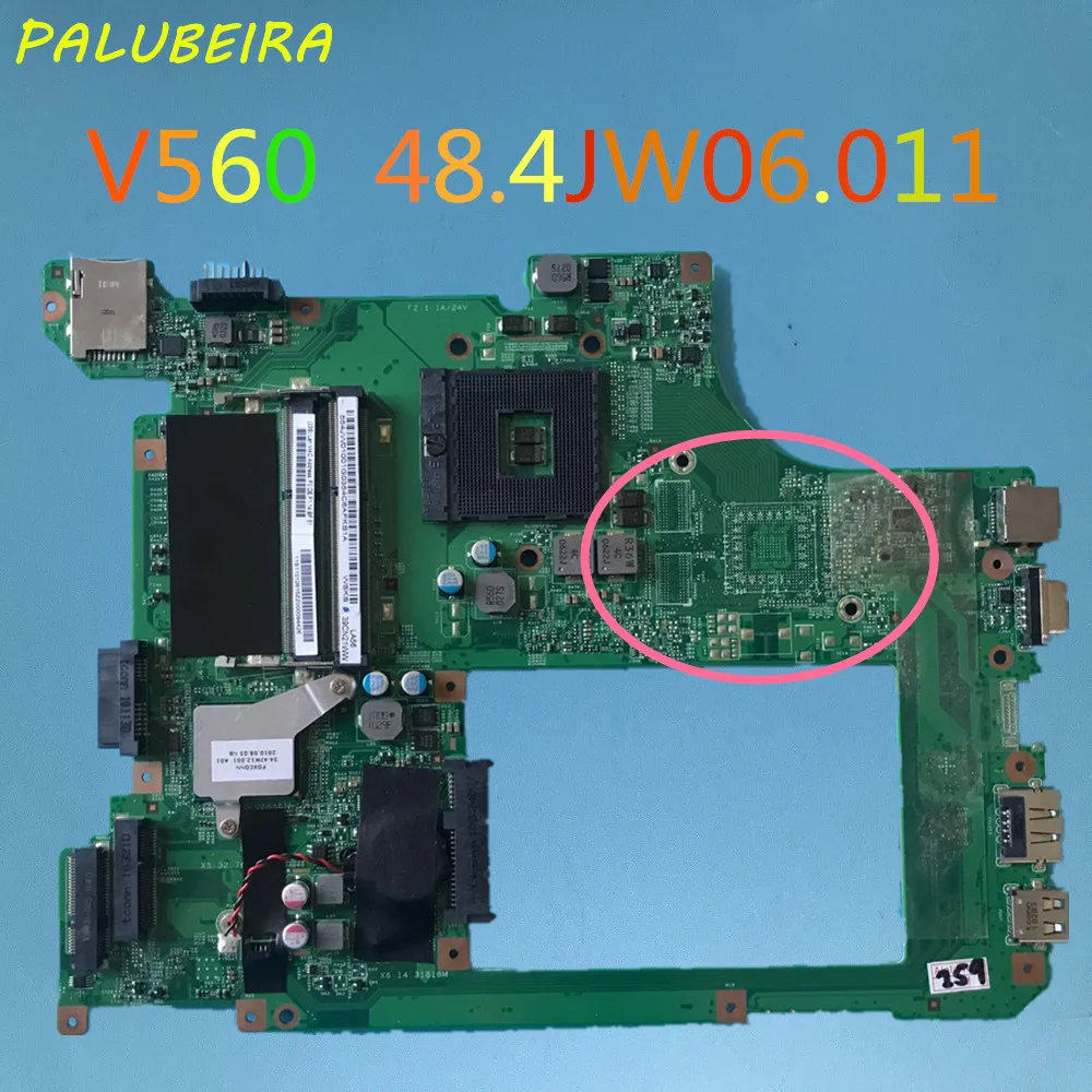 PALUBEIRA LA56 MB 48.4JW06.011 подходит для Lenovo V560 Ноутбук Материнская плата ноутбука 100%