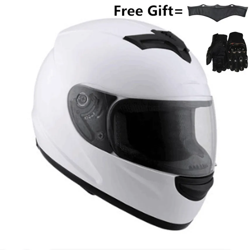clear visor Уличный мотоциклетный шлем для мужчин и женщин DOT Certified Full Face мотоциклетный шлем для крейсеров спортивный уличный велосипед - Цвет: clear visor