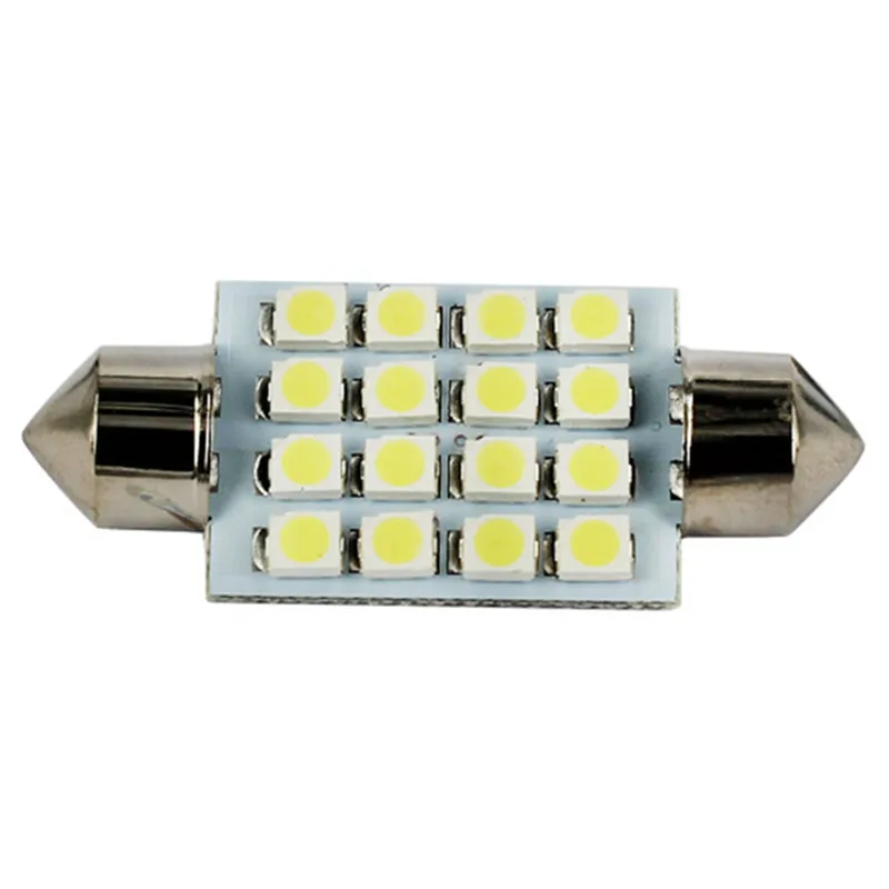 1 шт. суперъяркая Светодиодная лампа 31 мм 36 39 41 16 SMD Festoon светодиодсветильник для