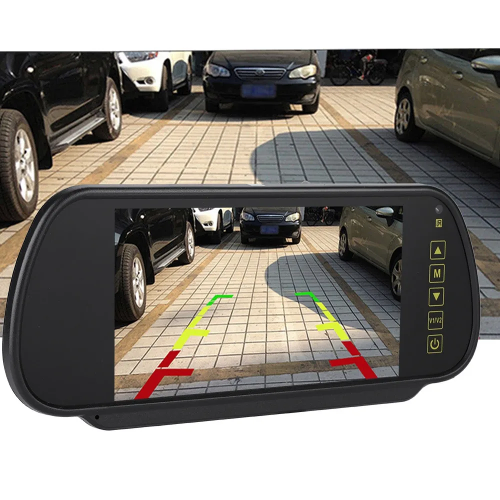 Зеркало заднего вида автомобильное 7 дюймов с кронштейном|Камеры для авто| |