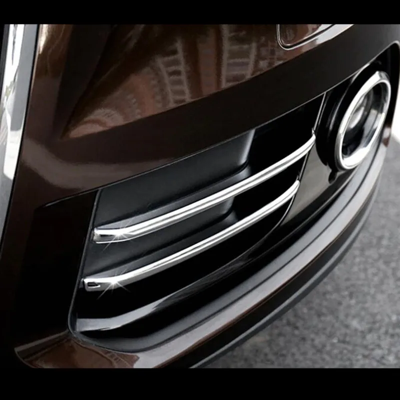 

Front Fog Lamp Frame Decoration Cover Trim 4Pcs For Audi Q5 2012-2016 Chrome ABS Car Exterior Accessories