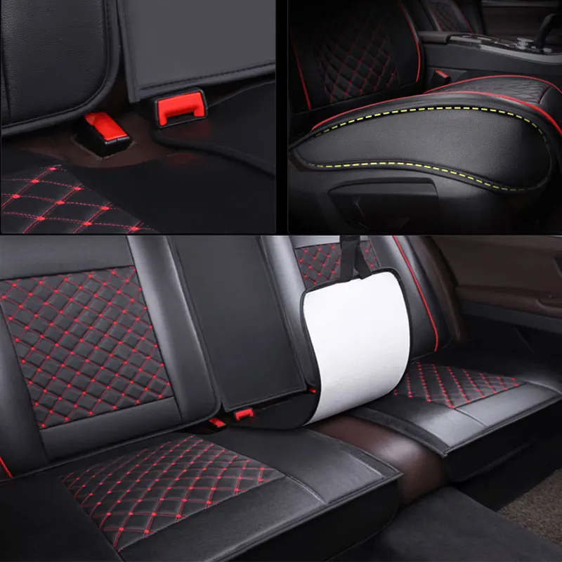 Универсальный чехол из искусственной кожи для автомобильных сидений чехлы nissan