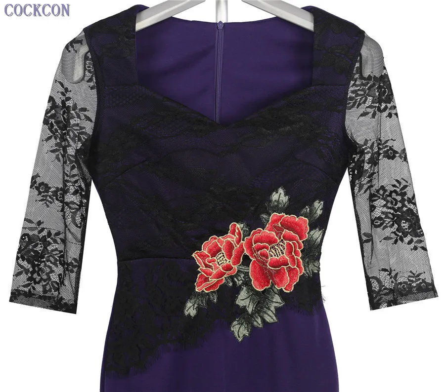 Коккон Платье с принтом лето 2017 Vintage Rose, сексуальное платье с V-образным вырезом для женщин, вестиос в стиле бодикон, узкое платье-карандаш в горячем стиле.