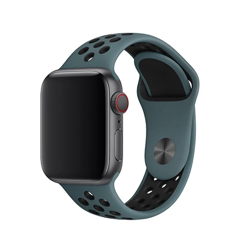 Blue feather black26 Спортивный ремешок для часов для apple watch, ремешок 42 мм, 38 мм, Версия 44 мм 40 мм, ремешок для наручных часов iwatch, ремешок series 5/4/3/2/1 силиконовый браслет аксессуары - Цвет ремешка: Blue feather black26