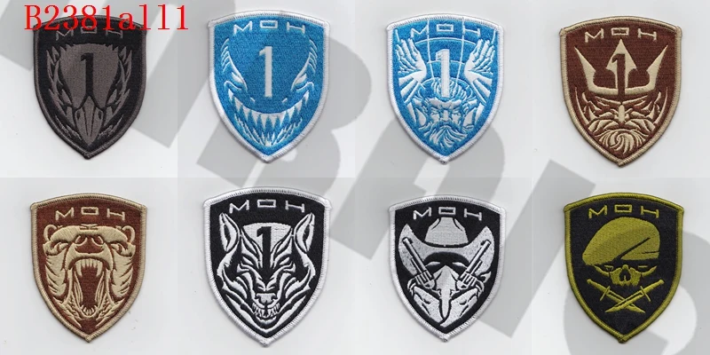 Вышивка патч мох медаль Honor военный тактический боевой дух|Заплатки| |