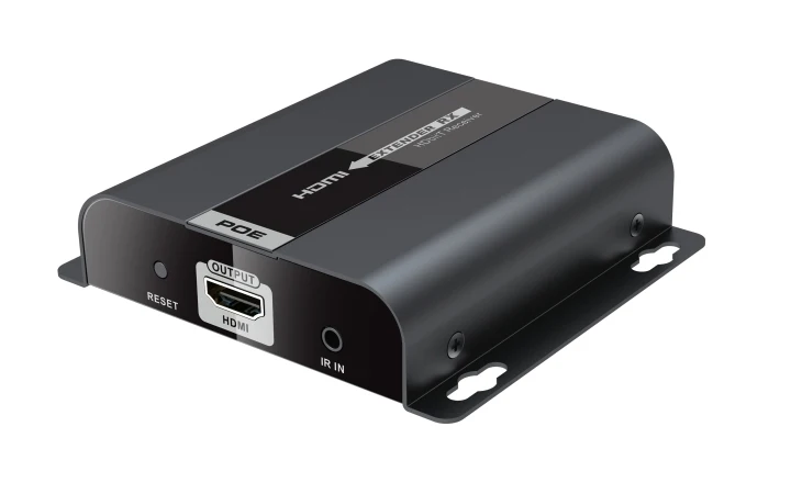 До 120 м LKV383POE HDBitT HDMI удлинитель через один CAT5/5e/6 HDCP конвертер 1080P с POE бесплатная