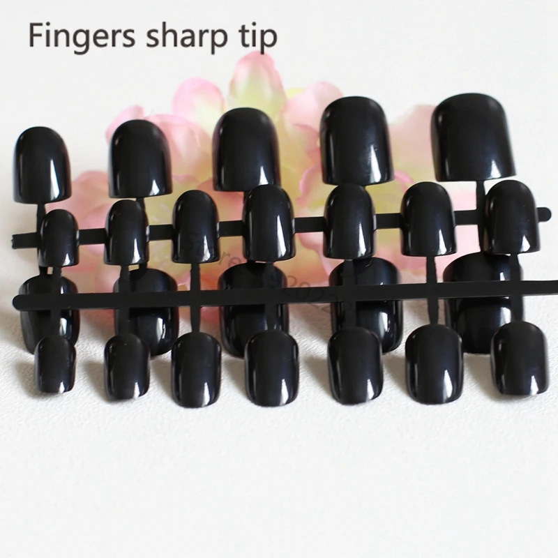Модные красивые искусственные ногти ярких цветов короткий параграф 24 шт. чистый