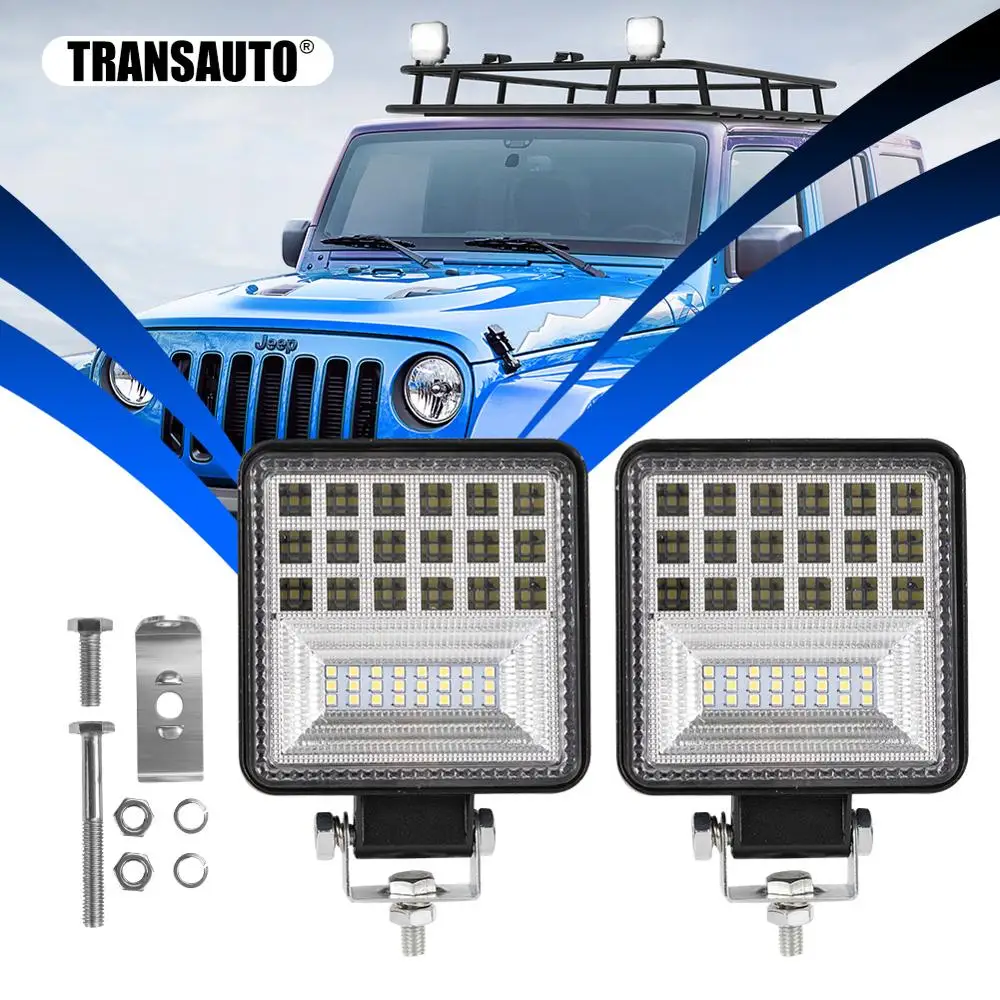 4 дюймовый автомобильный светодиодный светильник 2 шт. квадратный рабочий