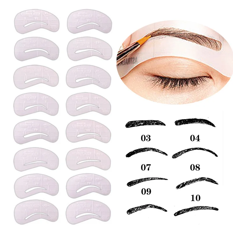 Набор для макияжа глаз Bittb карандаш бровей триммер формирователь трафарет шаблон