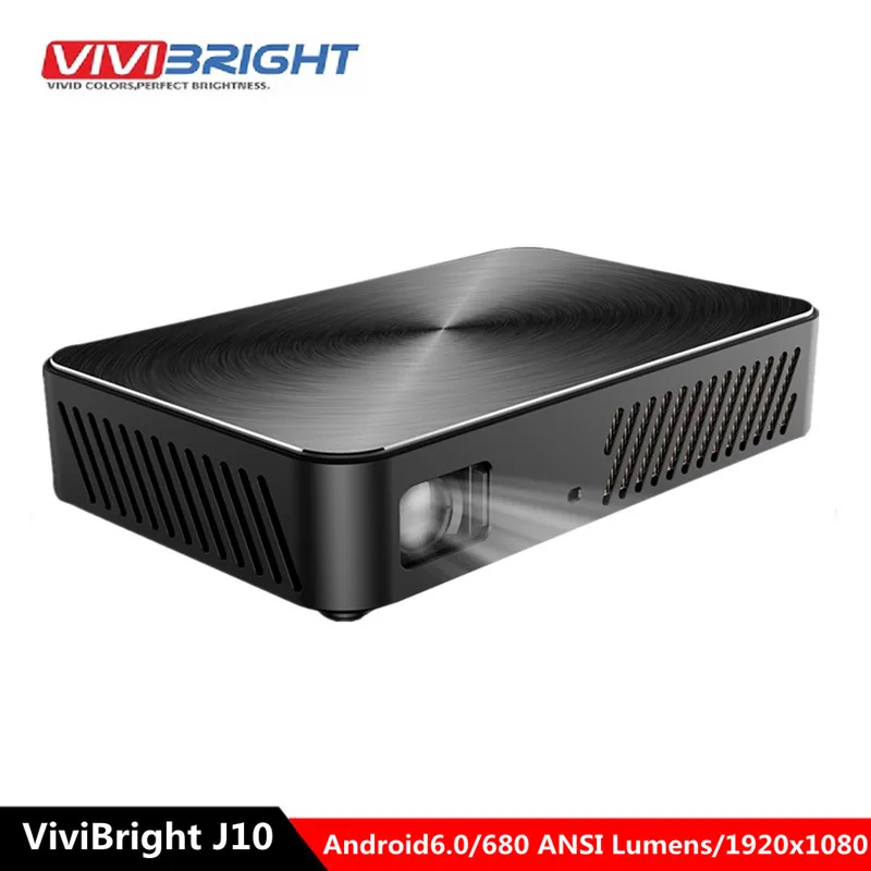 Full HD Projector J10 1920x1080P Built in Android WIFI in. 6000mAH Battery Portable MINI Projector.1080P Home DLP Theater |