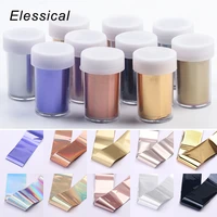 elessicla matte nail foil nail transfer foil matte gold silver starry sky 4120cm nail art stickers and decals diy nail decor