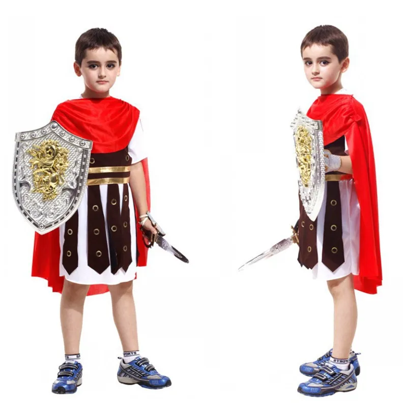 Детский костюм для Хэллоуина римского воина мальчиков и девочек ролевых игр
