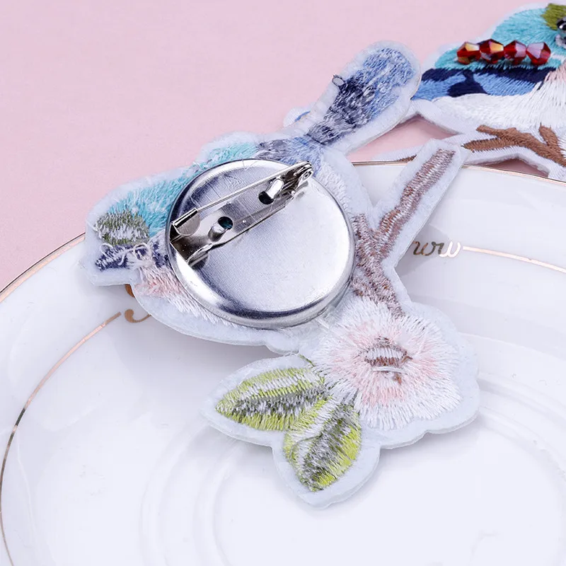 Красивая вышивка ALLYES броши для женщин украшения девушек ткань кристаллический