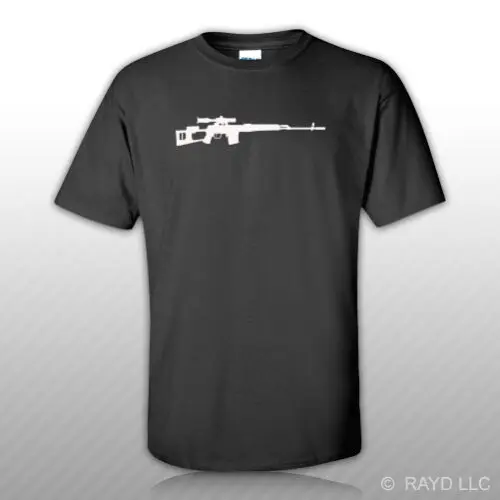 Футболка с винтовкой Dragunov Sniper летняя стильная новая мужская футболка круглым
