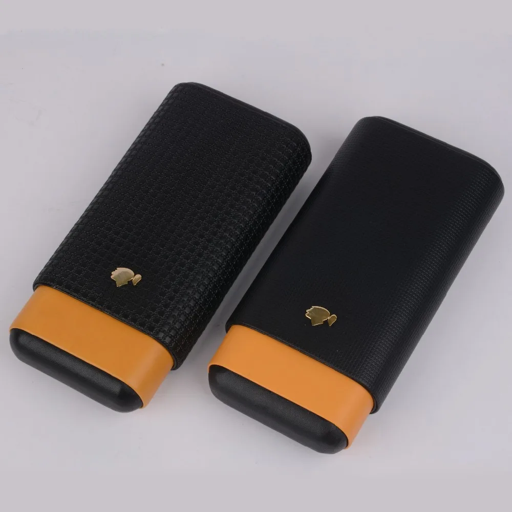 Кожаный чехол для сигар Cohiba Дорожный Чехол из кедрового дерева с 3 трубками
