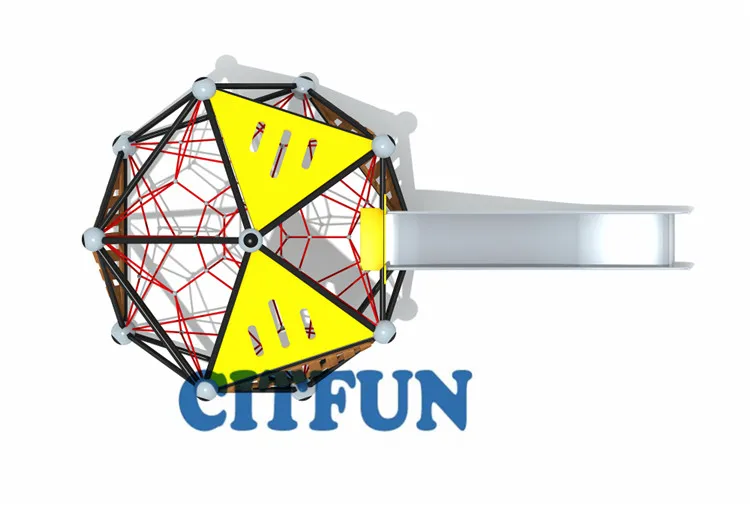 Новый дизайн красочная веревочная сетка для скалолазания с горкой уличная