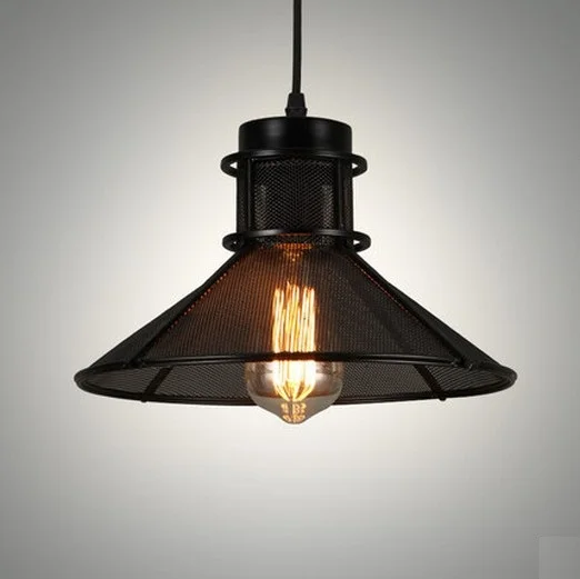 Лофт стиль Промышленные железные сетки Droplight Эдисон винтажные подвесные