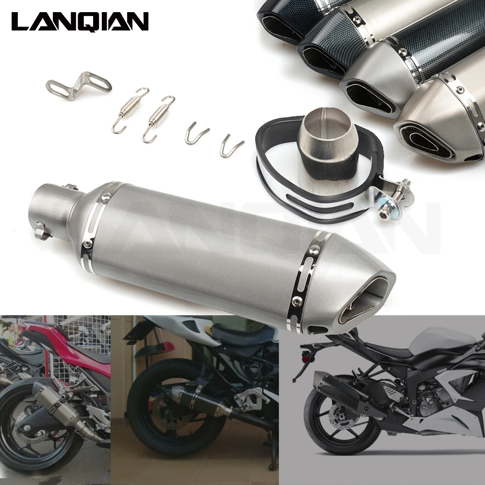 Выхлопная труба для мотоцикла 51 мм выхлопная спорта Kawasaki Ninja 250R 300 500R 600R 750R ZX10 ZX11 |