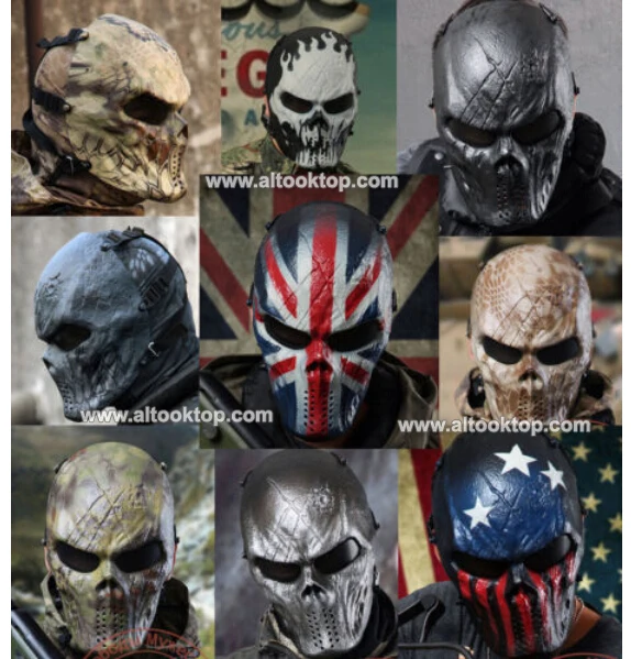 Бесплатная доставка камуфляж тактический маска военные маневры Пейнтбол Маска