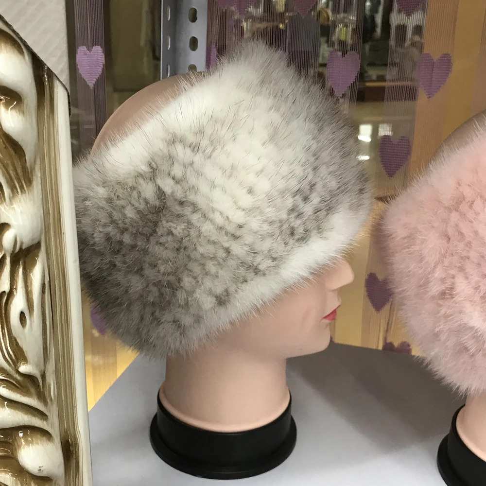 Лидер продаж 2020 новая модная хорошая шапка из натурального меха норки женская