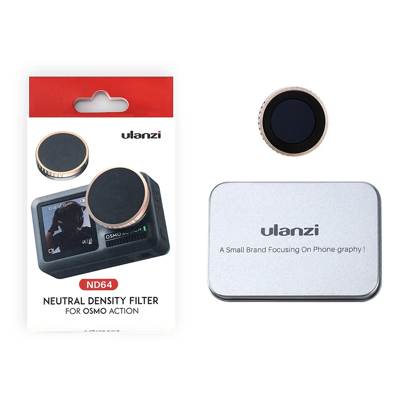 

Ulanzi CPL Lens Filter for Dji Osmo Action ND8 ND16 ND32 ND64 Optical Glass Camera Lens Filter Action Camera Accessories
