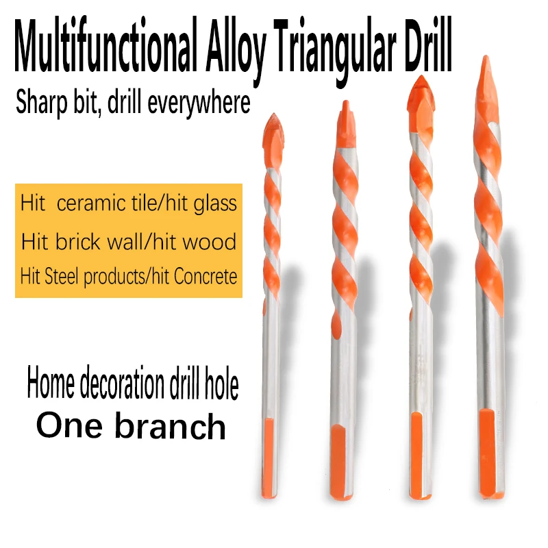 Многофункциональное стеклянное сверло 6 мм до 12 с закручивающейся лопатой