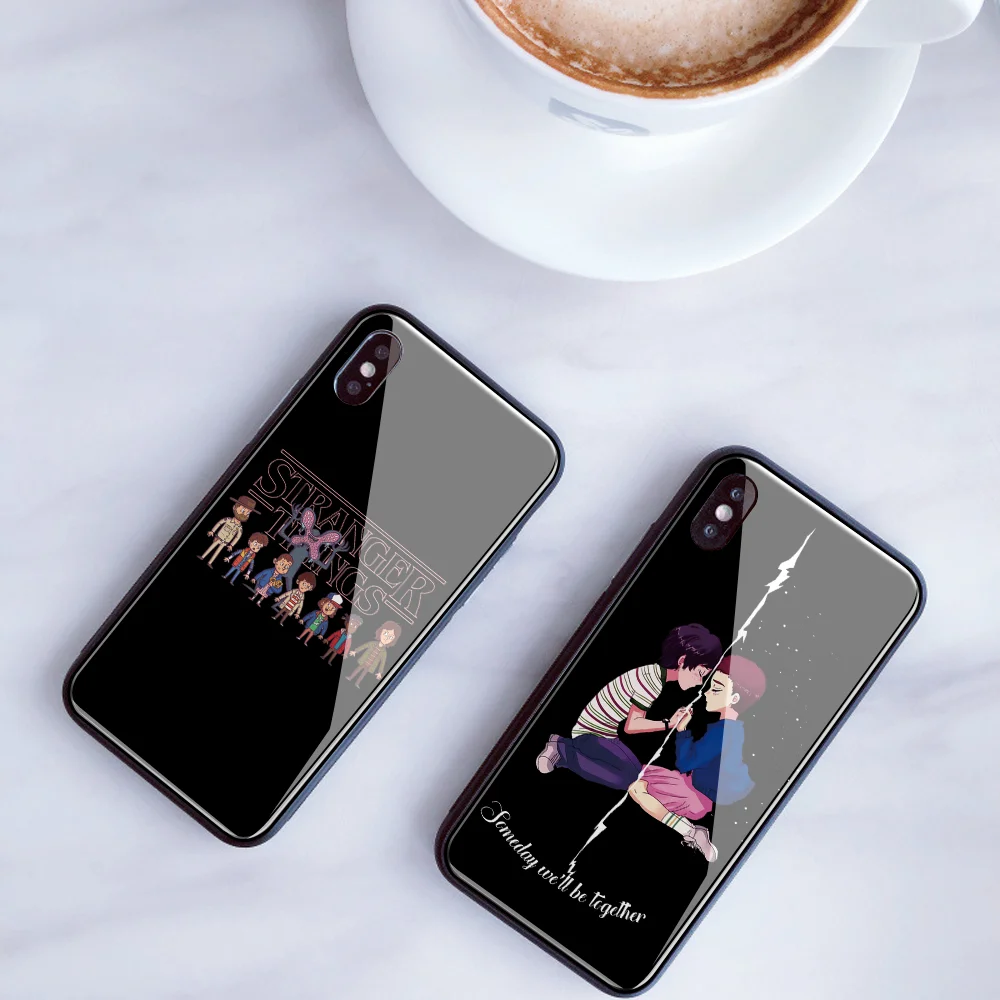 DIY чехол из закаленного стекла для телефона для iPhone 7 8 6 6S Plus Ститч История игрушек чехол для телефона для iPhone XS MAX XR 5 5S SE чехол