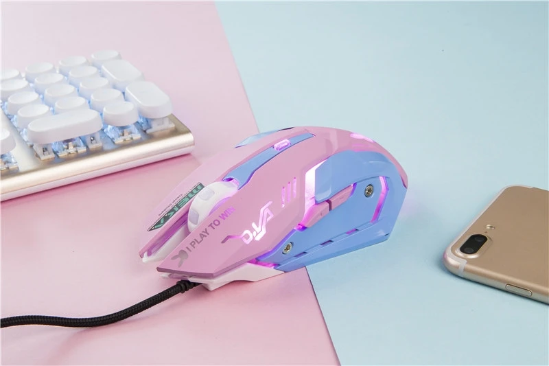 D. va Mercy профессиональная геймерская USB мышь 6D 2400 dpi Регулируемая Проводная оптическая светодиодный кабель для компьютерной мыши для ноутбука