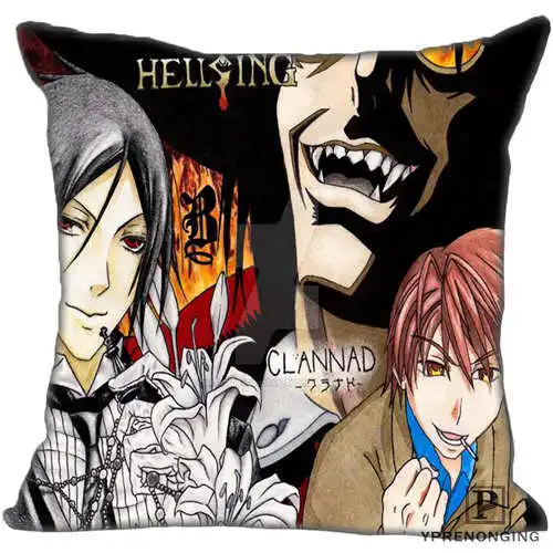 Pillowcase Лучший пользовательский черный-Батлер(1) Подушка Чехол Спальня дома квадратная Наволочка на молнии(с одной стороны)#190404-01-77 - Цвет: Pillowcase