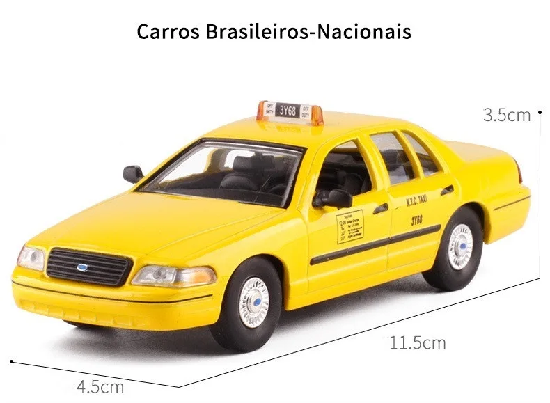 1:43 Leo модели такси Ford Toyota Renault FIAT литая модель автомобиля