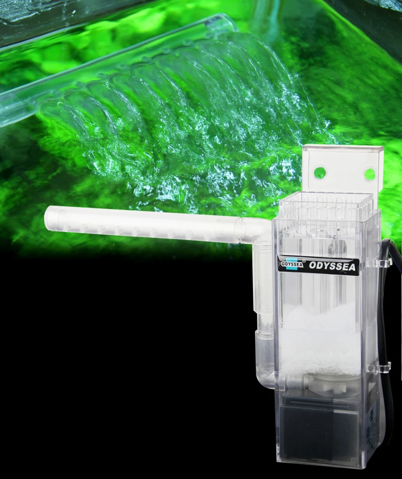 Auto float surface skimmer remove clean electronic hang on filter rain bar 3 in 1 mini nano aquarium water plant fish tank | Дом и сад