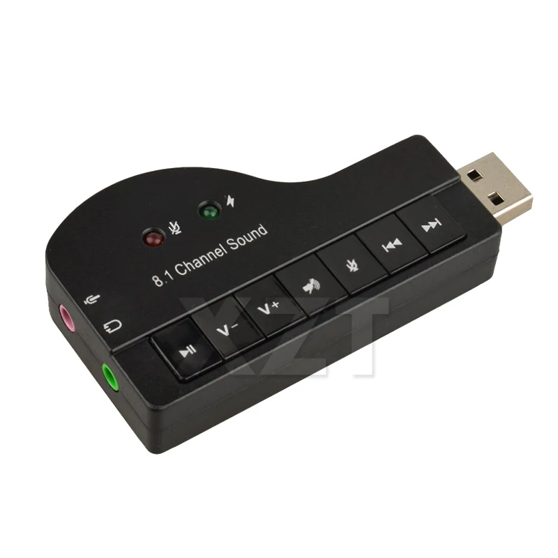 Внешняя звуковая карта в форме пианино USB 2 0 8 1 каналов | Компьютеры и офис