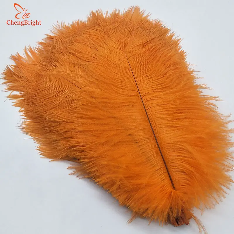 ChengBright-plumas de avestruz para fabricaci&oacute;n de joyas, accesorios de fiesta de boda, decoraci&oacute;n de boda, 25-30CM/10-12 pulgadas, 100 Uds.-5