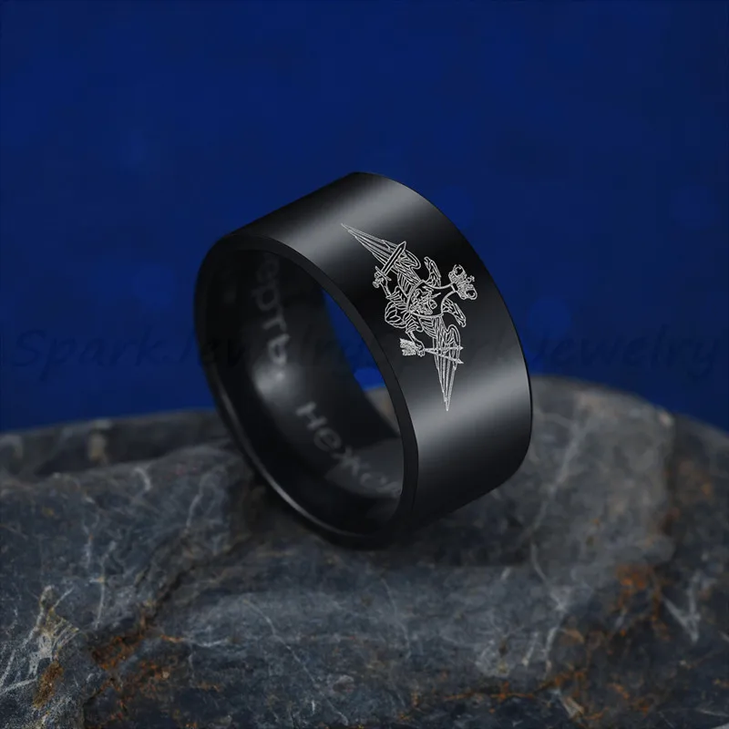 Мужская печатка Spark из нержавеющей стали с военно-морской авиацией обручальное