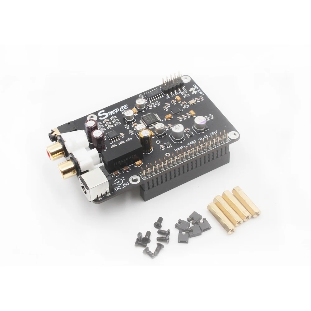 ЦАП декодер AK4493 цифровой Сетевой проигрыватель для трансляции Raspberry Pi 2B 3B +
