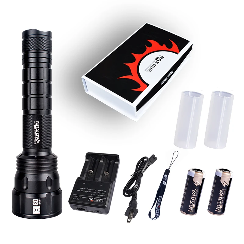 Warsun X80 2500lm Мощный светодиодный вспышка светильник Водонепроницаемый XHP50 5-режимный светильник зум светодиодный высокое качество фонарь для езды на велосипеде для рыбалки
