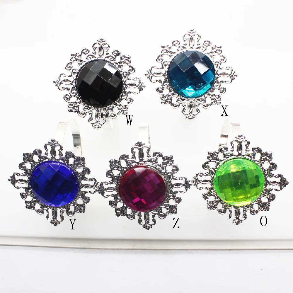 

Hot 12Pcs Iron Acrylic Napkin Ring Used for Party Entertain Wedding Decoration Banquet Dinner Free Shipping