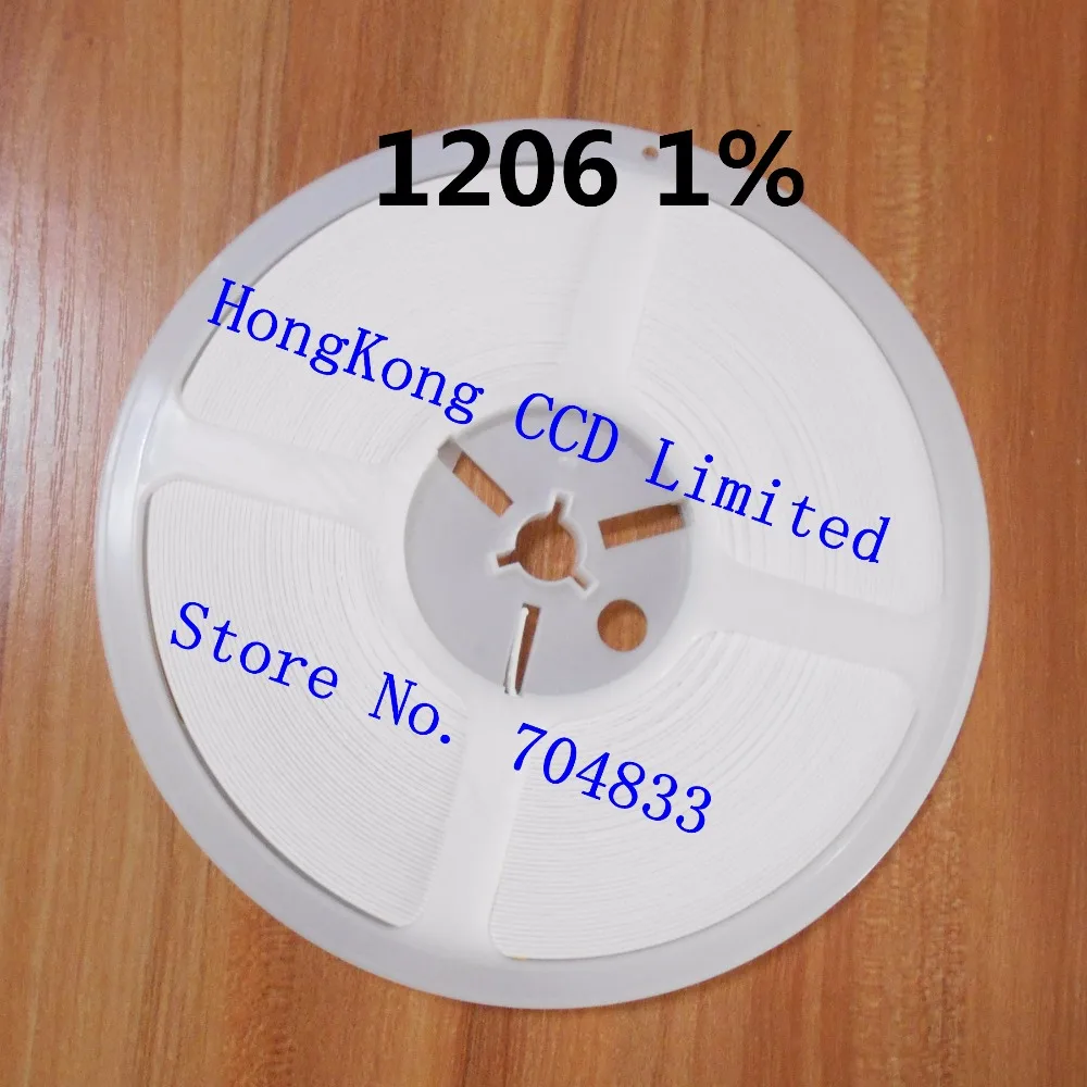 5000 шт./лот 1206 1% SMD резистор 0 01-0 091r 1r-0 91r 0R 1R-9.76R 10R-10M в катушке фиксированный с чипом |