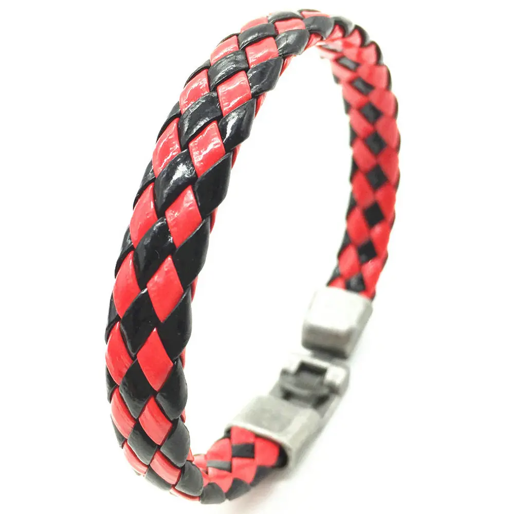 Кожаный браслет ручной работы для мужчин и женщин Стильный винтажный ювелирный